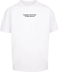 Mister Tee T-Shirt Fingerprint Oversized Weiß/Beige/Grau