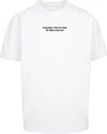 Mister Tee T-Shirt Fingerprint Oversized Weiß/Beige/Grau