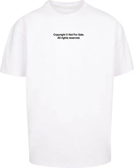 Mister Tee T-Shirt Fingerprint Oversized Weiß/Beige/Grau Mister Tee T-Shirt Fingerprint Oversized Weiß/Beige/Grau