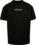 Mister Tee T-Shirt Fingerprint Oversized Schwarz/Beige