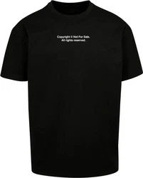 Mister Tee T-Shirt Fingerprint Oversized Schwarz/Beige