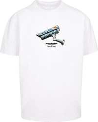 Mister Tee T-Shirt CCTV Oversized Weiß