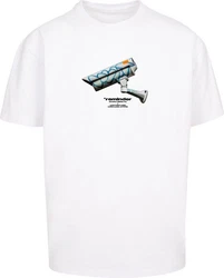 Mister Tee T-Shirt CCTV Oversized Weiß