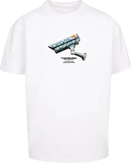 Mister Tee T-Shirt CCTV Oversized Weiß