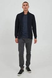 11 Project Strickjacke PRSteffan Dunkelblau/Hellblau/Schwarz