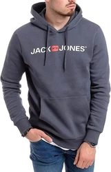 Jack & Jones Kapuzensweatshirt Logoprint Dunkelgrau/Dunkelblau/Grau/Dunkelgrün/Schwarz