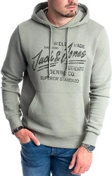 Jack & Jones Kapuzensweatshirt Logodruck Dunkelgrün/Khaki/Grau/Grün/Lila