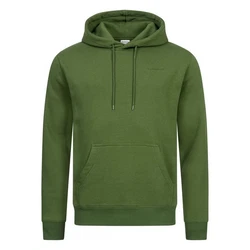Basisstoff Kapuzenpullover Kapuzenfreund Herren Pullover Hoody Sweatshirt Dunkelgrün/Grün