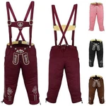 German Wear Trachtenhose GW121 Damen Trachten Jeans Hose Bordeaux/Dunkelrot