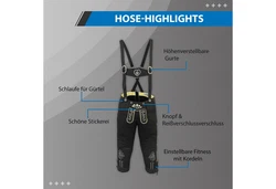 German Wear Trachtenhose GW121 Damen Trachten Jeans Hose GW121