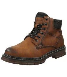 Stiefelette Lederimitat/Textil Schnrstiefelette