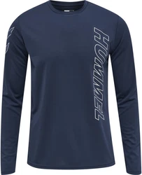 Hummel Funktionsshirt Topaz Dunkelblau/Hellblau/Blau