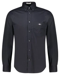 Gant Langarmhemd 3000100 Herren Regular Poplin Hemd Dunkelblau/Blau/Hellblau