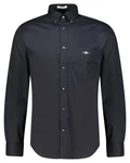 Gant Langarmhemd 3000100 Herren Regular Poplin Hemd Dunkelblau/Blau/Hellblau