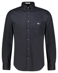 Gant Langarmhemd 3000100 Herren Regular Poplin Hemd Dunkelblau/Blau/Hellblau
