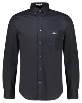 Gant Langarmhemd 3000100 Herren Regular Poplin Hemd Dunkelblau/Blau/Hellblau