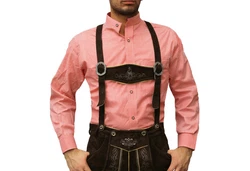 German Wear Trachtenhemd mit Stehkragen für Trachtenlederhosen (GW120) GW1203-SK