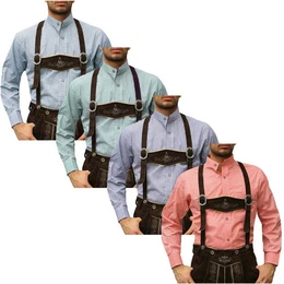 Trachtenhemd GW1203-SK Trachtenhemd mit Stehkragen fr Trachtenlederhosen kariert