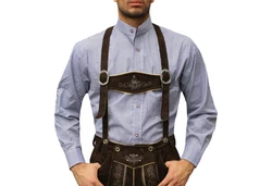 German Wear Trachtenhemd mit Stehkragen für Trachtenlederhosen (GW120) GW120x-SK