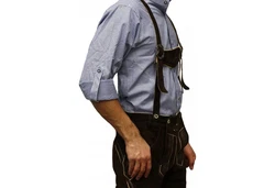 German Wear Trachtenhemd mit Stehkragen für Trachtenlederhosen (GW120) GW120x-SK