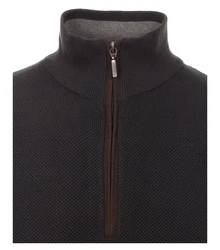 Redmond Strickpullover Troyer Schwarz/Dunkelgrau/Braun/Dunkelgrün/Grau/Khaki