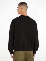 Tommy Jeans Sweatshirt TJM SIGNATURE CREW Schwarz/Rot