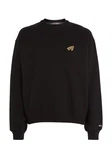 Tommy Jeans Sweatshirt TJM SIGNATURE CREW Schwarz/Rot