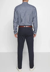 Indicode Stoffhose Gower Dunkelblau/Blau