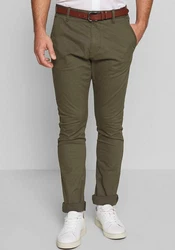 Indicode Stoffhose Gower Khaki/Dunkelgrün