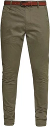 Indicode Stoffhose Gower Khaki/Dunkelgrün