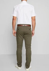 Indicode Stoffhose Gower Khaki/Dunkelgrün
