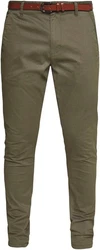 Indicode Stoffhose Gower Khaki/Dunkelgrün