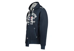 Geographical Norway Sweatjacke Hoodie Dunkelblau/Blau