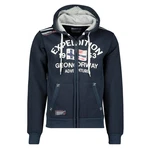 Geographical Norway Sweatjacke Hoodie Dunkelblau/Blau