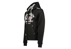 Geographical Norway Sweatjacke Hoodie Schwarz/Rosa