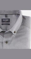 OLYMP Businesshemd 1306/44 Hemden Grau/Dunkelgrau