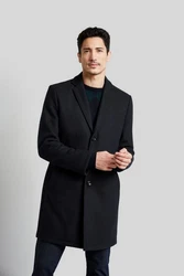 bugatti Wollmantel Dunkelblau/Hellblau/Schwarz
