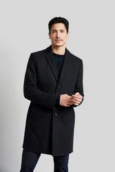 bugatti Wollmantel Dunkelblau/Hellblau/Schwarz