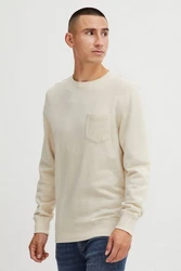 11 Project Sweatshirt PRPulo Khaki/Creme/Weiß/Beige