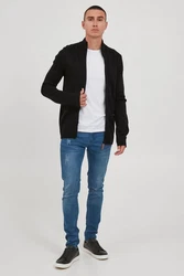 11 Project Strickjacke Style PRNoldi Schwarz/Hellblau