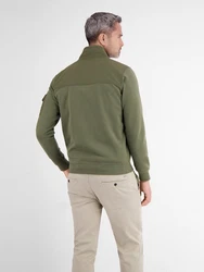 LERROS Sweatjacke Dunkelgrün/Khaki