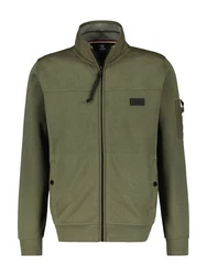 LERROS Sweatjacke Dunkelgrün/Khaki