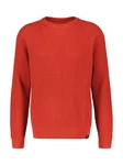 LERROS Strickpullover Fishermanstyle Orange/Rot
