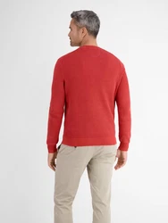 LERROS Strickpullover O-Neck Rot/Orange