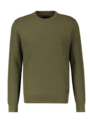 LERROS Strickpullover O-Neck Dunkelgrün