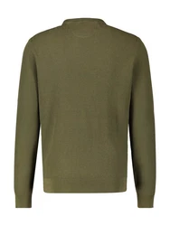 LERROS Strickpullover O-Neck Dunkelgrün