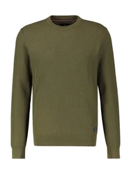 LERROS Strickpullover O-Neck Dunkelgrün