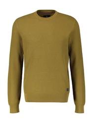 LERROS Strickpullover O-Neck Dunkelgrün/Braun/Grün/Khaki/Gelb
