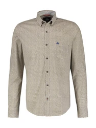 LERROS Langarmhemd Poplinhemd Beige/Khaki/Braun