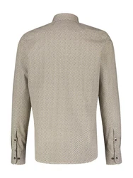 LERROS Langarmhemd Poplinhemd Beige/Khaki/Braun